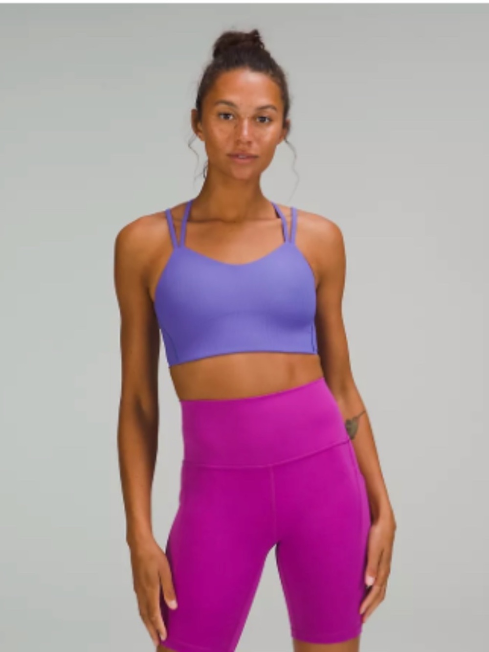LULULEMON - Like a Cloud Longline Bra (B/C) - Ribbed Charged Indigo - 8
